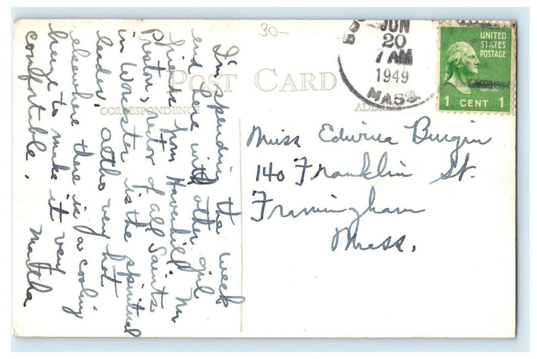1949 Adelynrood South Byfield Massachusetts MA RPPC Photo Vintage Postcard