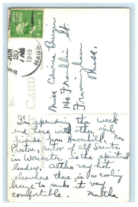 1949 Adelynrood South Byfield Massachusetts MA RPPC Photo Vintage Postcard