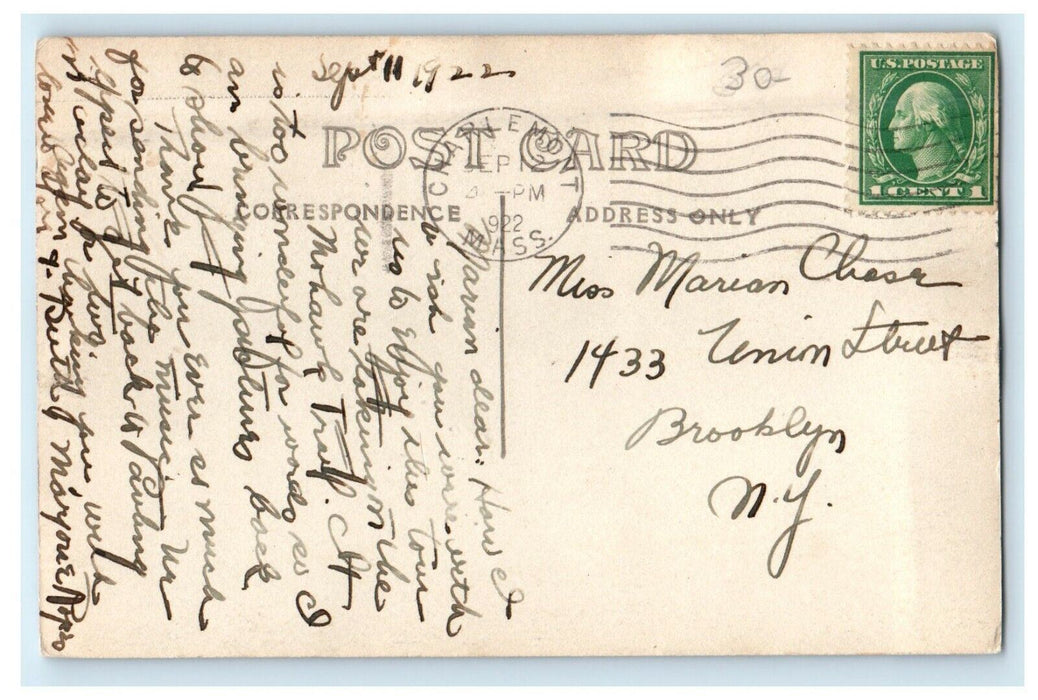1922 View From Mohawk Trail Massachusetts MA RPPC Photo Antique Postcard