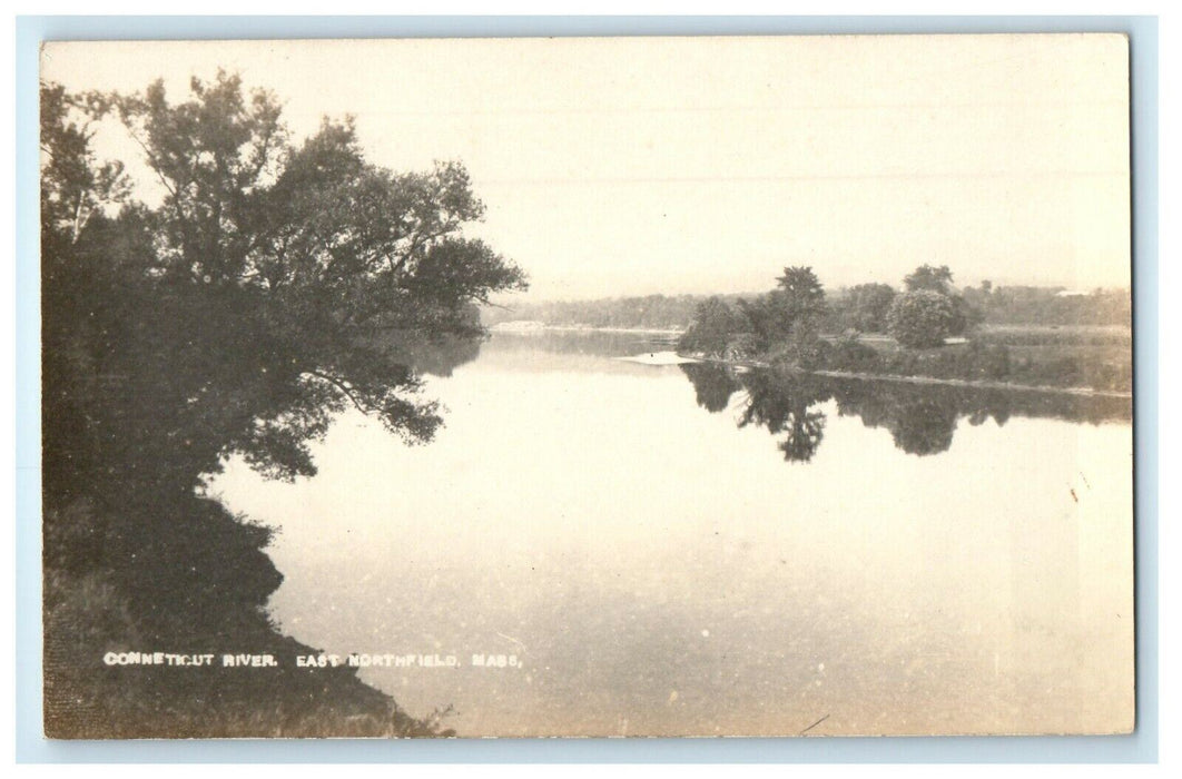 c1910's Connecticut River East Northfield Massachusetts MA RPPC Photo Postcard