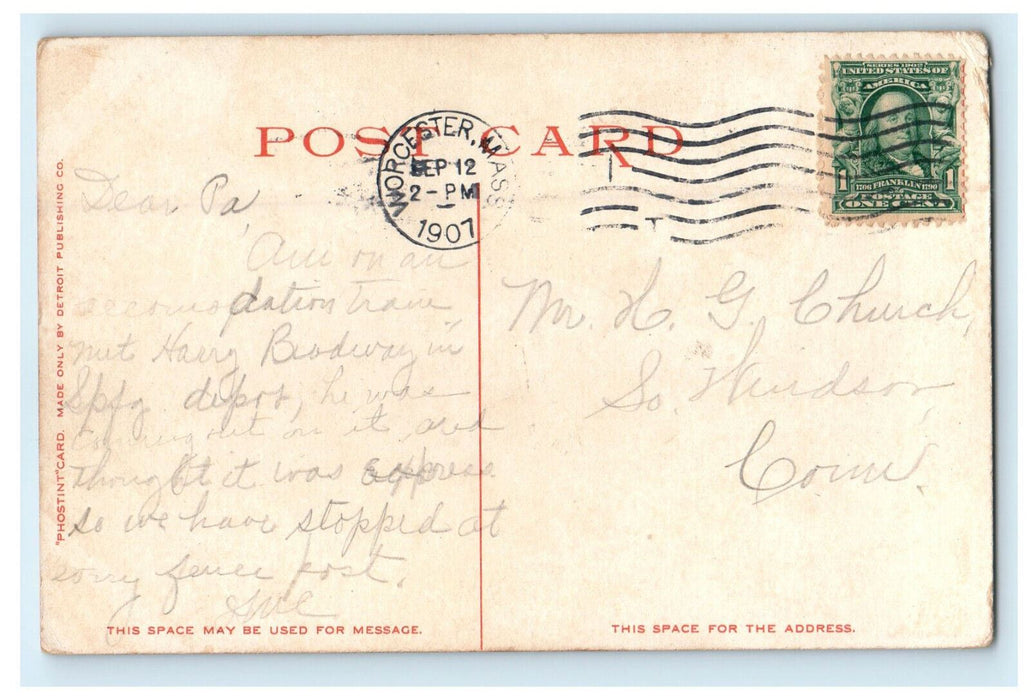 1907 The Berkshire Hills Near Chester Massachusetts MA Posted Postcard