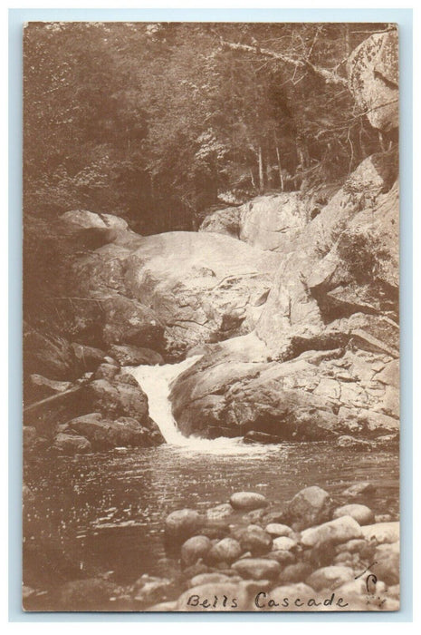 1905 Bells Cascade Boston Massachusetts MA RPPC Photo Antique Postcard