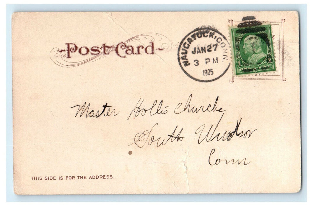 1905 Columbia College New York City New York NY Antique Posted Postcard