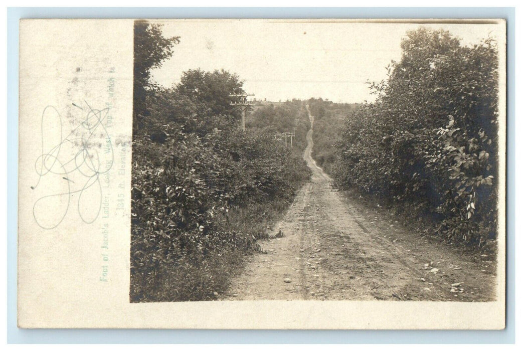 c1910's Dirt Road View Springfield Massachusetts MA RPPC Photo Antique Postcard