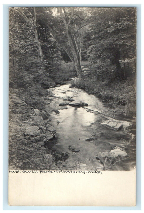 c1910's Bidwell Park Monterey Massachusetts MA RPPC Photo Antique Postcard
