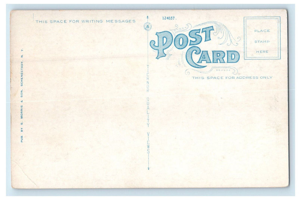 c1920s Railroad Station Schenectady New York NY Unposted Postcard