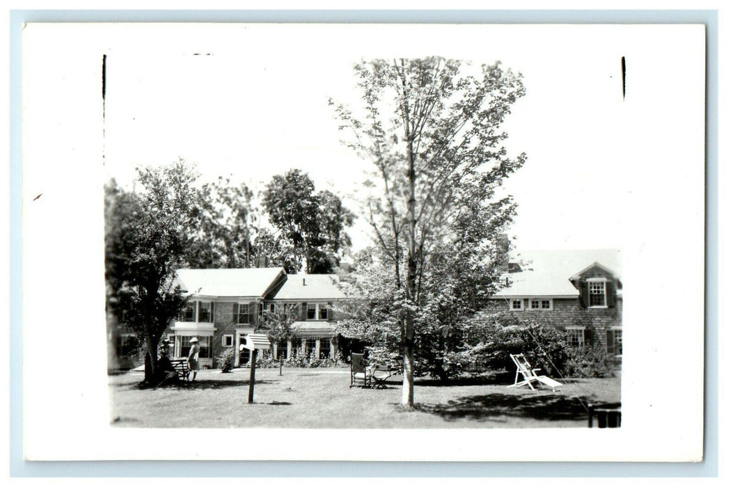 c1950's Houses Chair Loungers Petersham Massachusetts MA RPPC Photo Postcard