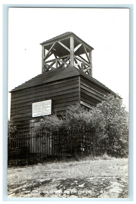 c1910's Ye Old Belfry Tower Lexington Massachusetts MA RPPC Photo Postcard