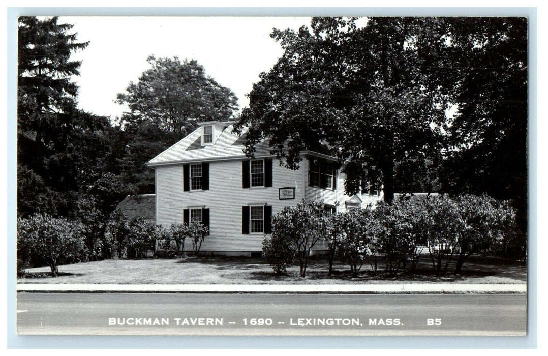 c1910's Buckman Tavern Lexington Massachusetts MA RPPC Photo Antique Postcard
