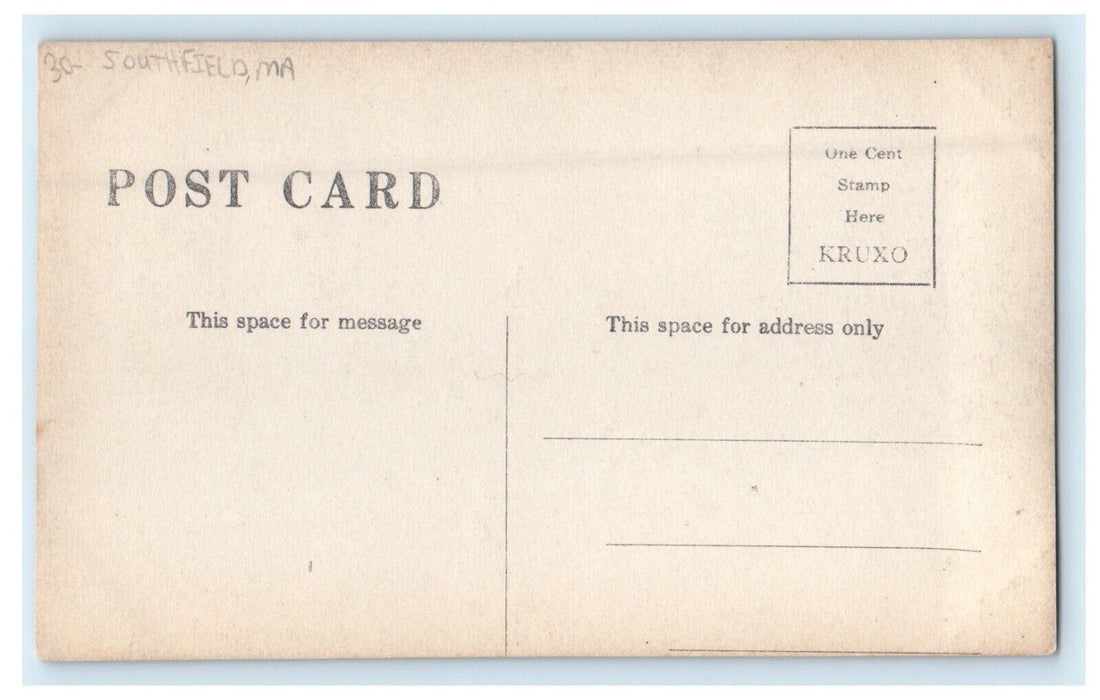c1910's Wawa Camp Southfield Massachusetts MA RPPC Photo Antique Postcard