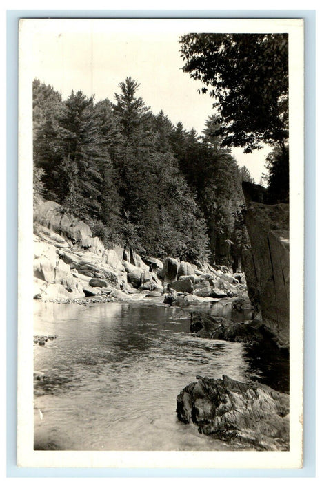 c1920's River Stone View By Emerick Leeds Massachusetts MA RPPC Photo Postcard