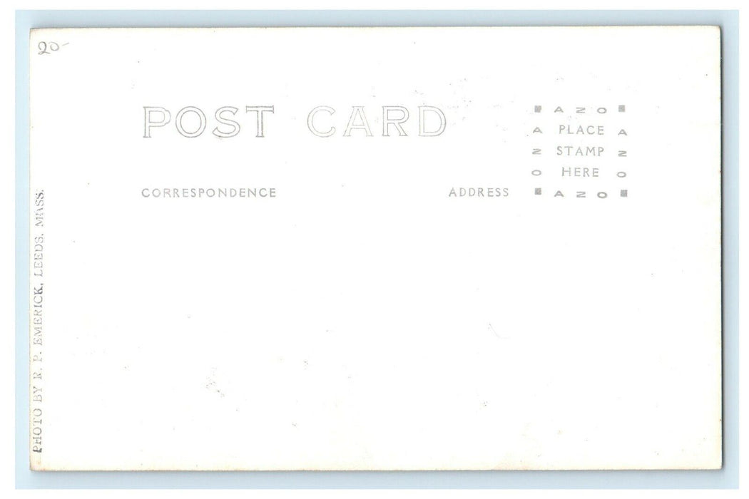 c1920's River Stone View By Emerick Leeds Massachusetts MA RPPC Photo Postcard
