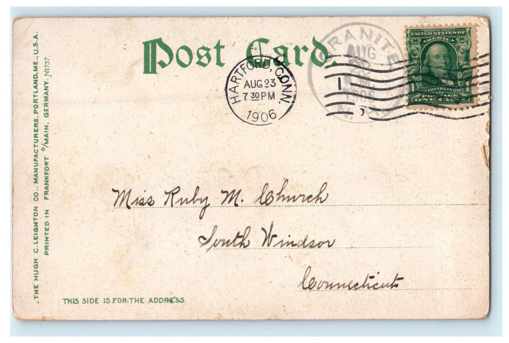 1906 Greetings from Mirror Lake New Hampshire NH Antique Posted Postcard