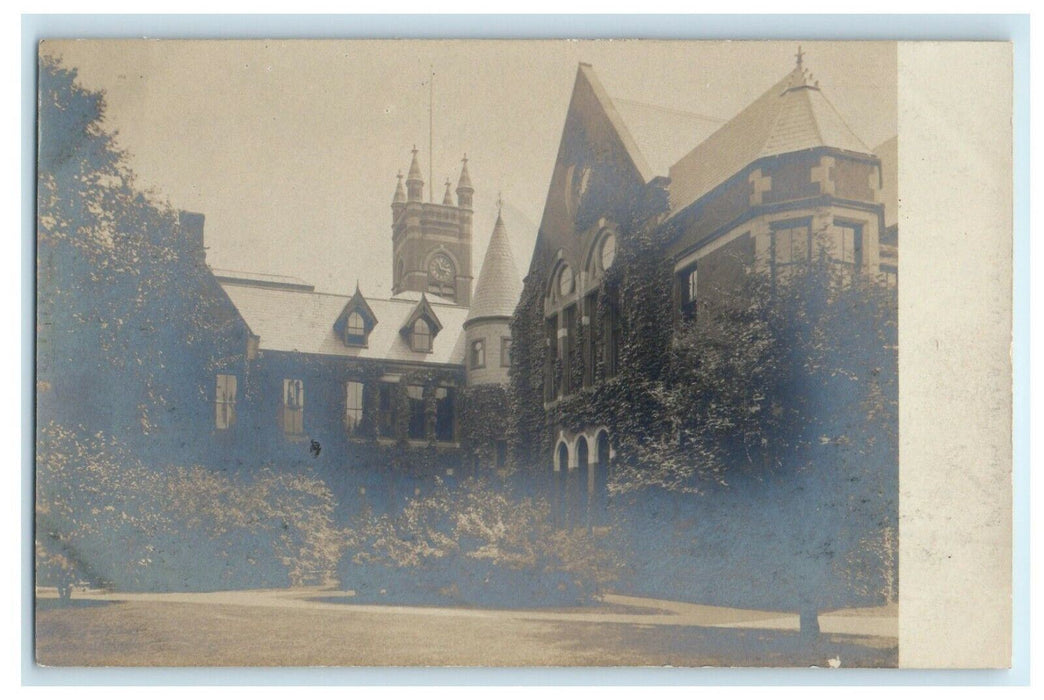 c1905 Seeley Hall And Chapel Northampton Massachusetts MA RPPC Photo Postcard