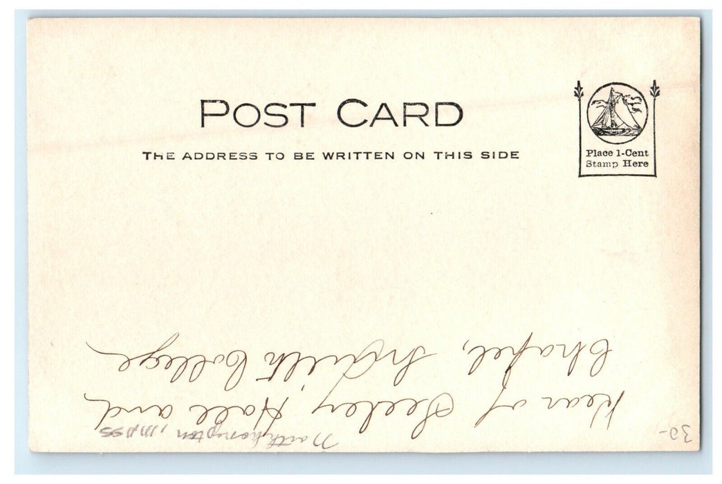 c1905 Seeley Hall And Chapel Northampton Massachusetts MA RPPC Photo Postcard