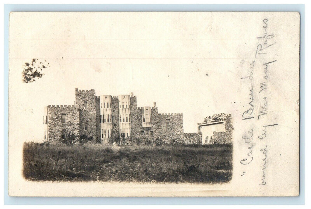 1906 The Castle Brendan Lincoln Massachusetts MA RPPC Photo Antique Postcard