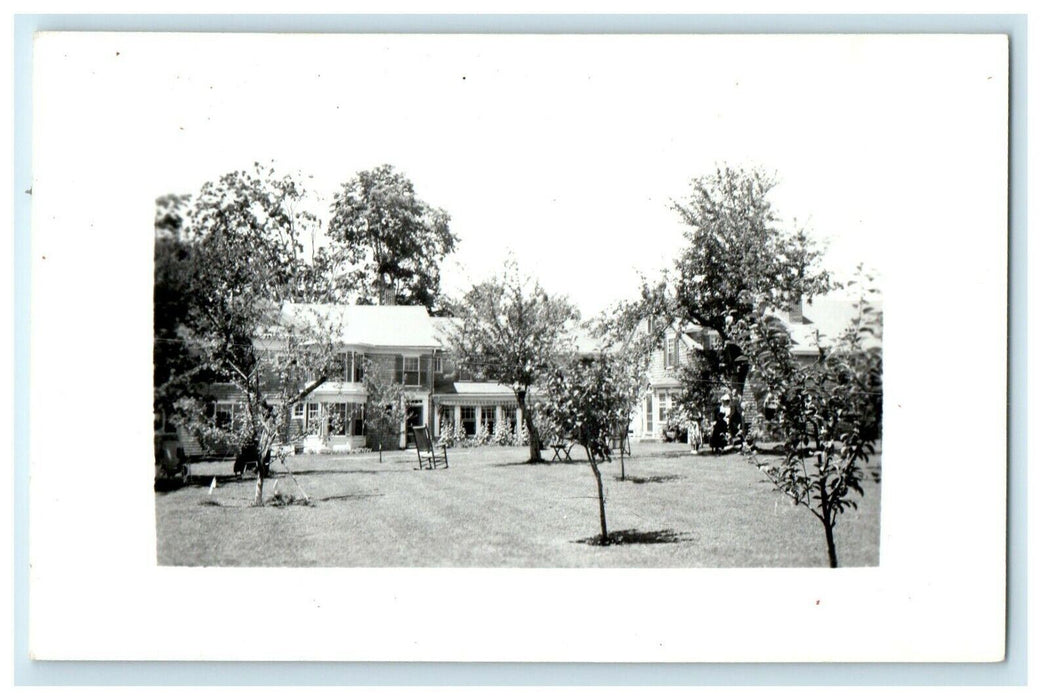 c1950's House View Rocking Chair Petersham Massachusetts MA RPPC Photo Postcard