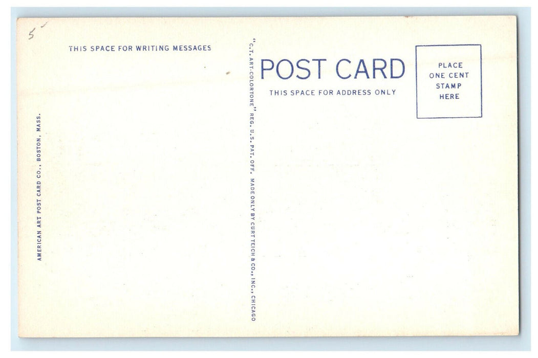 c1920s Public Library and Congregational Church Nashua New Hampshire NH Postcard
