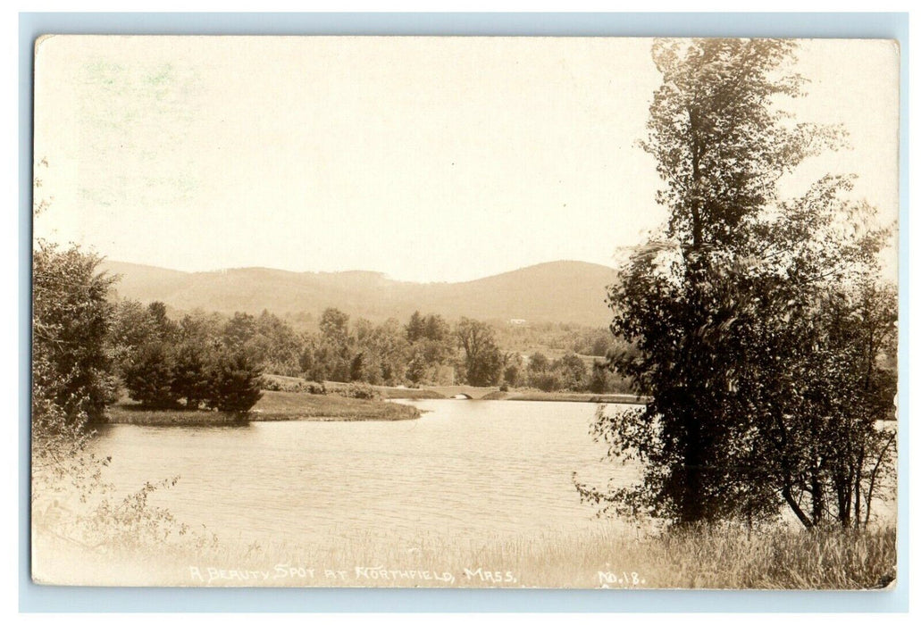 c1910's A Beauty Spot At Northfield Massachusetts MA RPPC Photo Antique Postcard