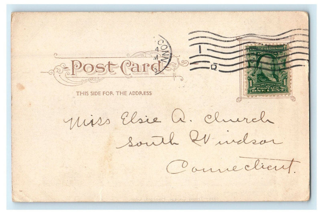 c1905s Trinity College, Hartford Connecticut CT Antique Posted Postcard