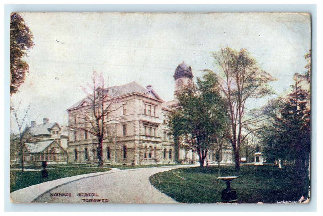 1907 Normal School Toronto Canada CA Antique Posted Postcard