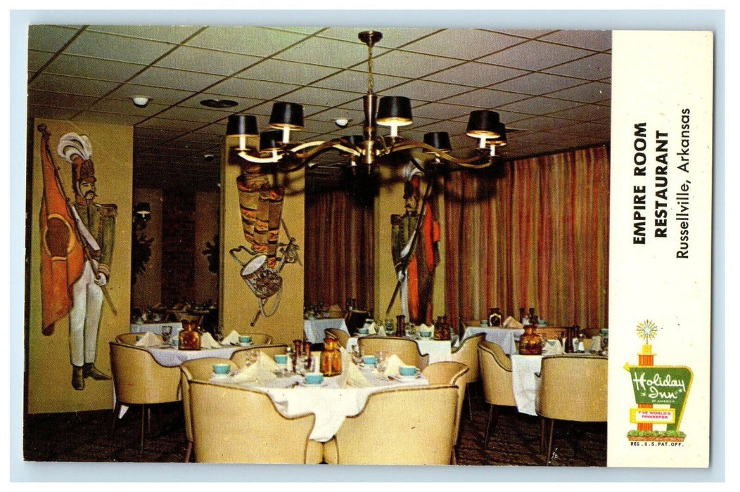 Holiday Inn Empire Room Restaurant Interior Russellville Arkansas AR Postcard