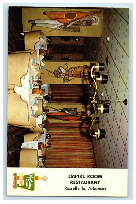 Holiday Inn Empire Room Restaurant Interior Russellville Arkansas AR Postcard
