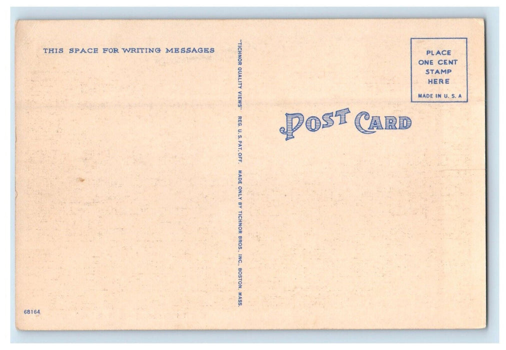 c1930's Greetings From Kent Connecticut CT, Sea View Moon View Vintage Postcard