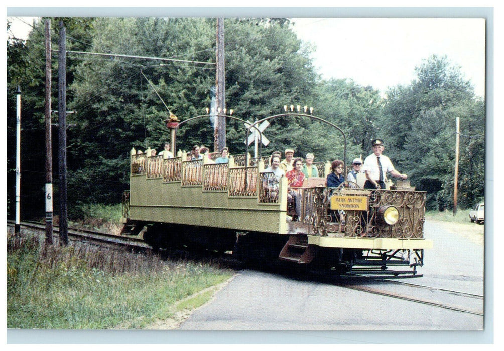 1996 Connecticut Electric Railway Conn. Trolley Museum East Windsor CT Postcard