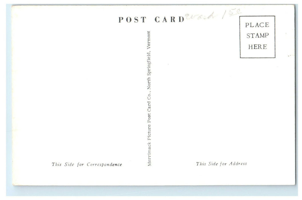 c1950s St. Joseph's School, Fort Edward New York NY Unposted Postcard