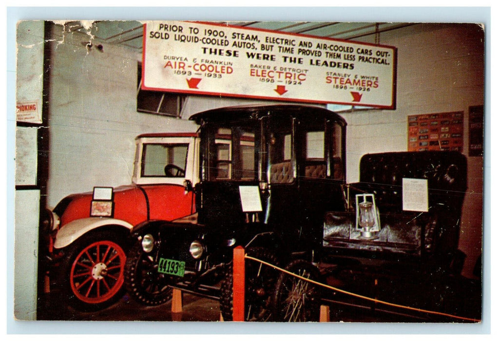 1963 Steam Electric and Aircooled Cars Ogalla Nebraska Posted Postcard