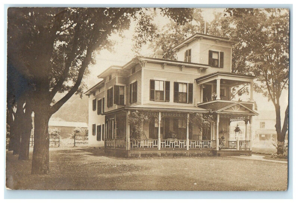 1909 Plantsville Southington Connecticut CT RPPC Photo Antique Postcard