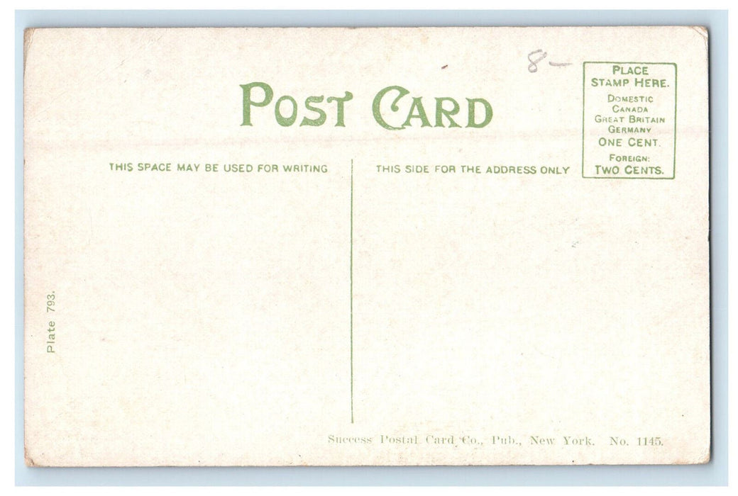 c1910 Interior of Pennsylvania Railroad Station New York NY Antique Postcard