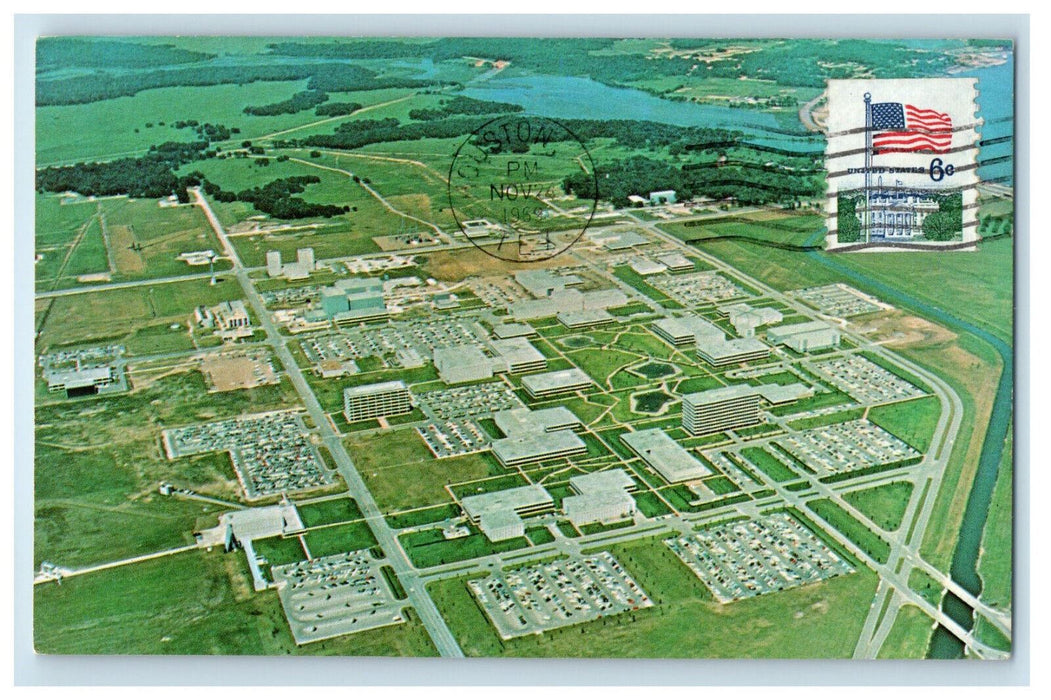 c1960s Aerial View Manned Spacecraft Center Houston Texas TX Vintage Postcard