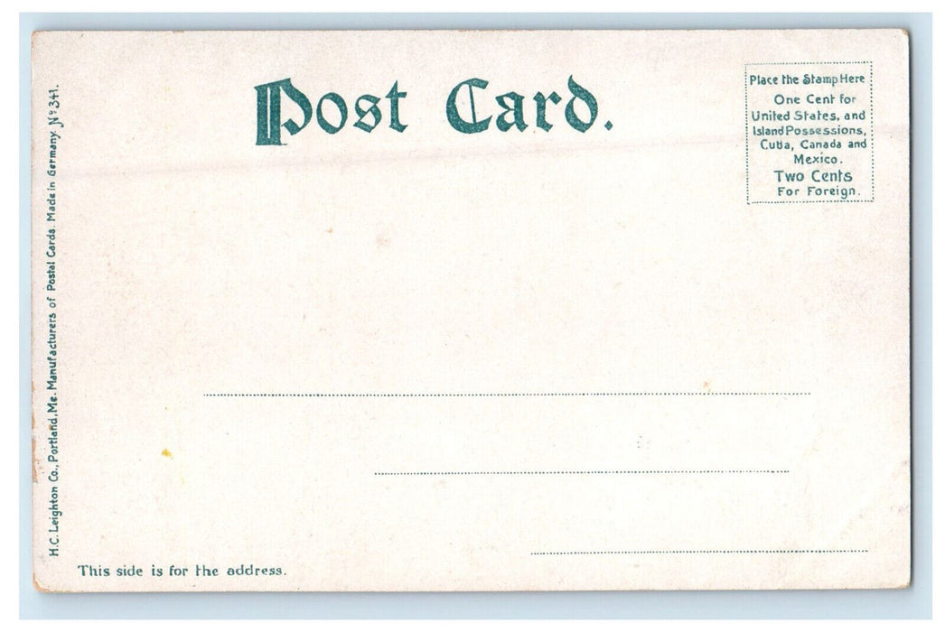 c1905 Union Station Greetings from Albany New York NY Unposted Antique Postcard