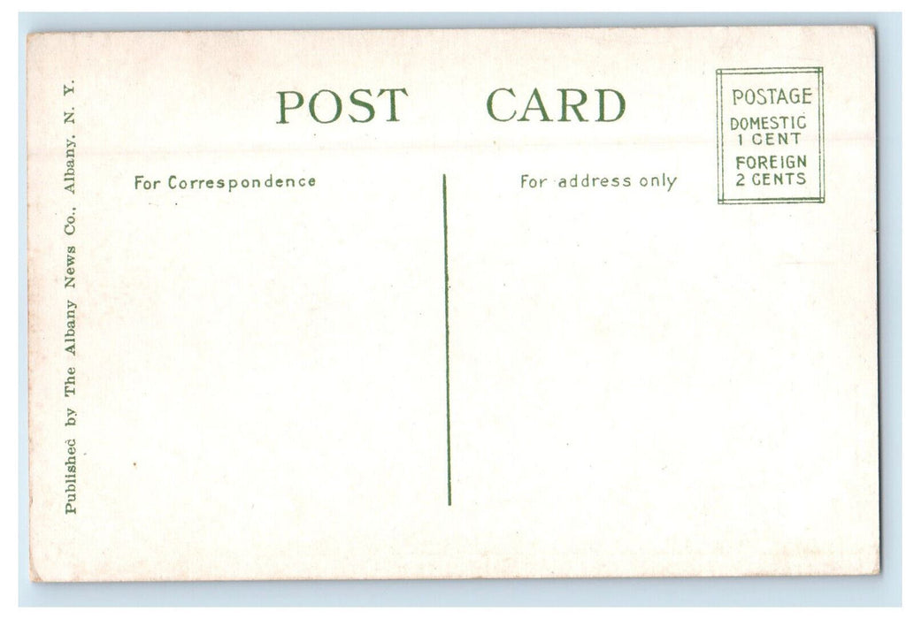 c1920s Railroad Station Building, Albany New York NY Unposted Postcard