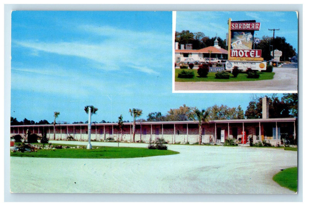 c1950s Sandman Motel Inc Rockingham North Carolina NC Posted Postcard