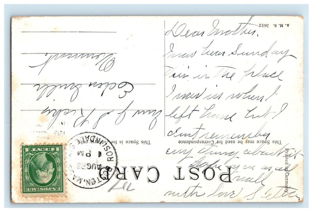 c1910 Old Tap Room, Wright Tavern Concord Massachusetts MA Posted Postcard