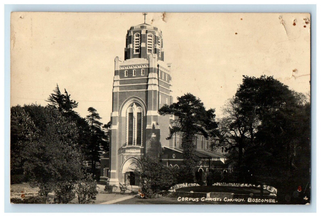 c1910's Corpus Christi Church Boscombe England United Kingdom Antique Postcard