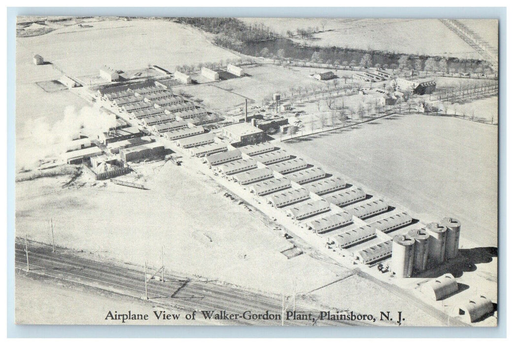 Airplane View Of Walker Garden Gordon Plant Plainsboro New Jersey NJ Postcard
