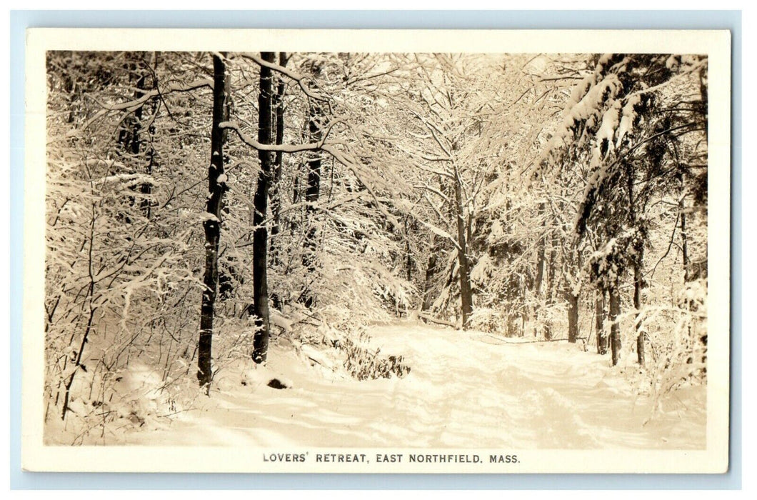 c1930's Lover's Retreat East Northfield Massachusetts MA RPPC Photo Postcard