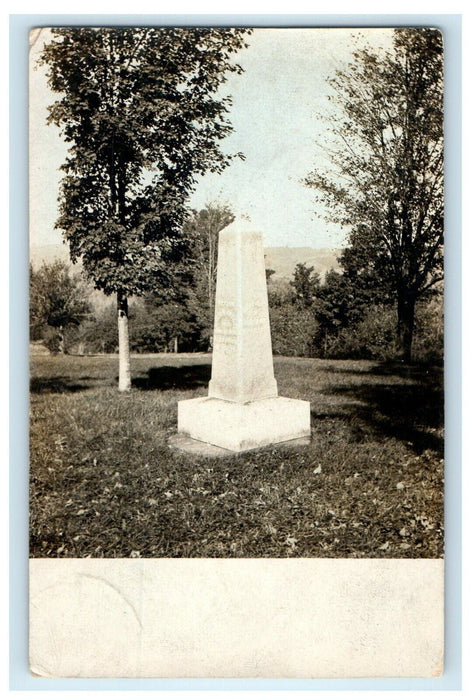 1912 Poet Bryant Monument Cummington Massachusetts MA RPPC Photo Postcard