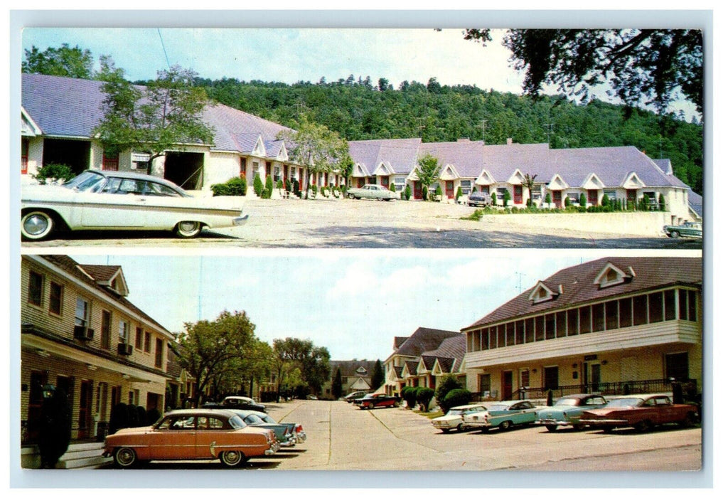 Romer Hotel Court Downtown Hotel Motel Hot Springs AR, Split View Postcard