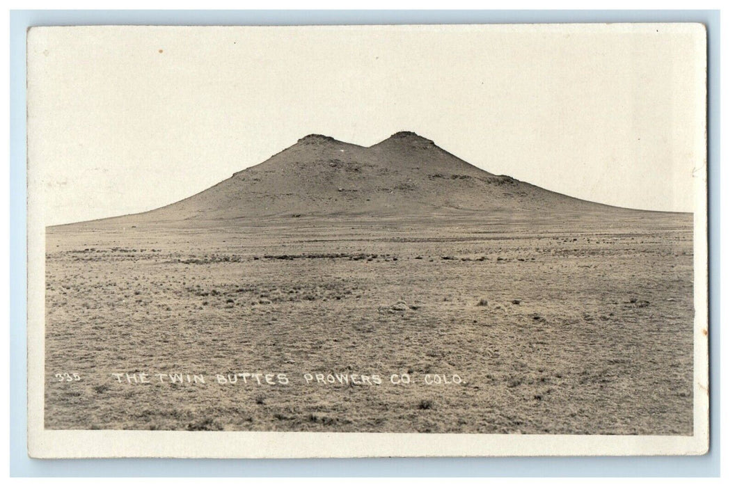 c1910's The Twin Butters Prowers Co. Durango Colorado CO RPPC Photo Postcard