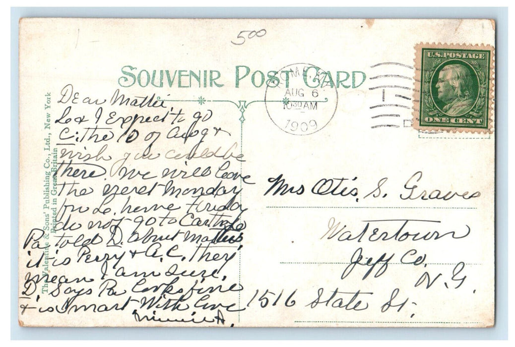 1909 St. Peter's Church, Rome, New York NY Posted Antique Postcard
