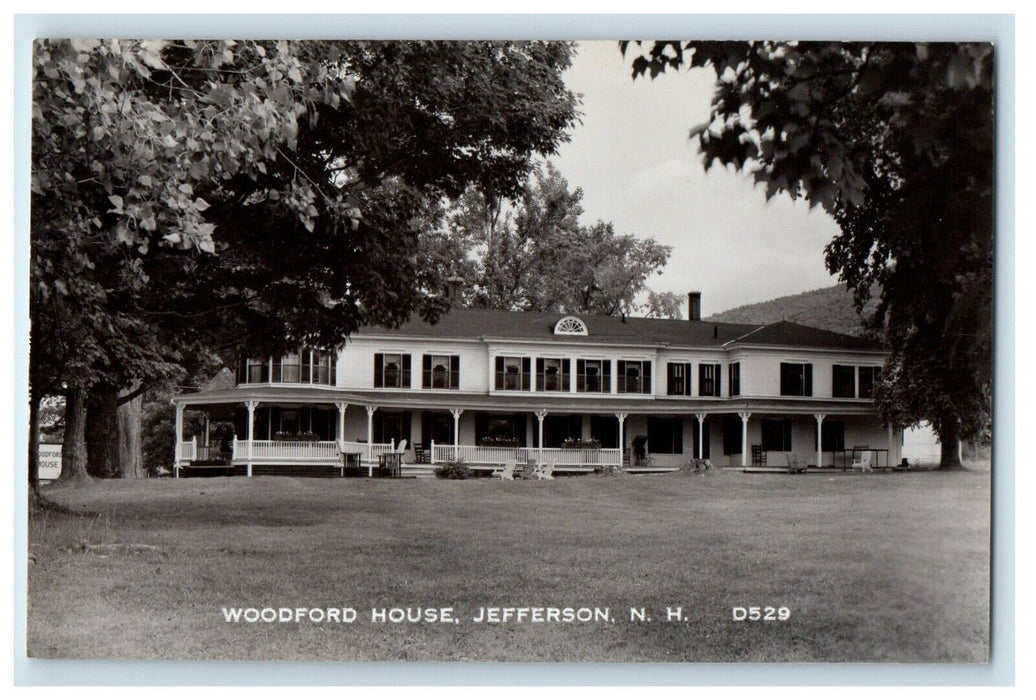View Of Woodford House Jefferson New Hampshire NH RPPC Photo Unposted Postcard