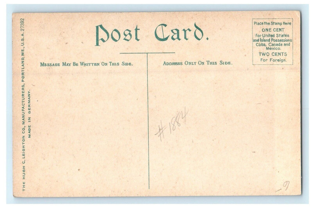 Newburyport Massachusetts Pleasant St. Unitarian Congregational Church Postcard