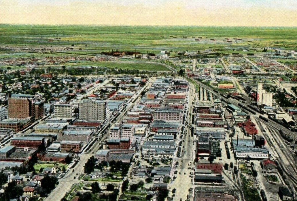 c1910 Aeroplane View Of Wichita Falls Texas TX Unposted Antique Postcard