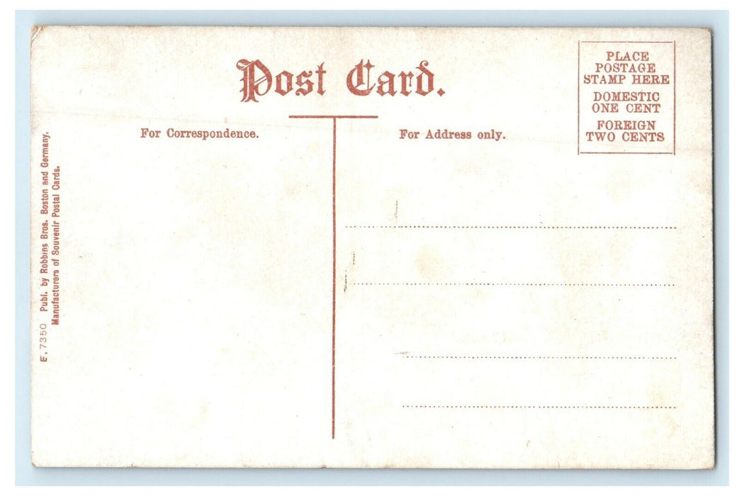 c1910 U.S Battleship Ship American Navy Indiana IN Unposted Antique Postcard