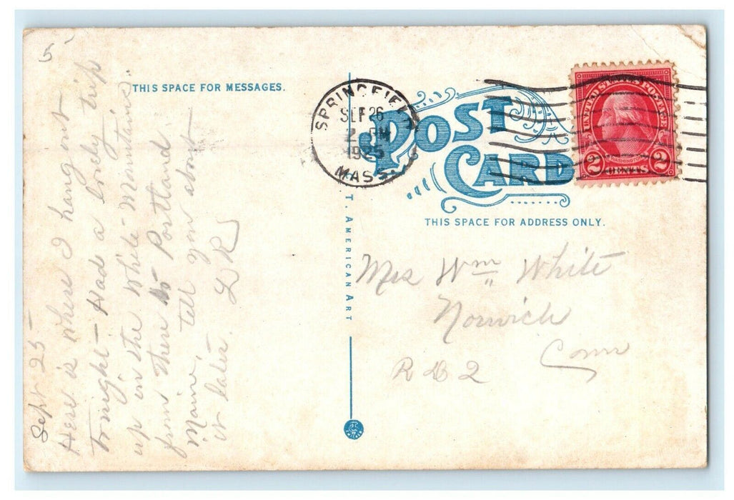 c1925 The Better Inn View in Palmer, Massachusetts MA Vintage Postcard
